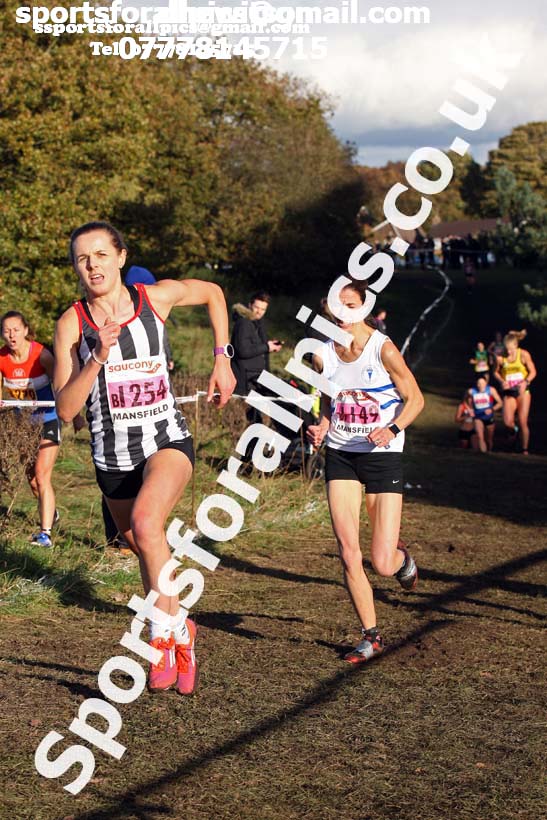Senior womens National Cross Country Relay, Berry Hill Park, Mansfield. Photo:  David T. Hewitson/Sports for All Pics